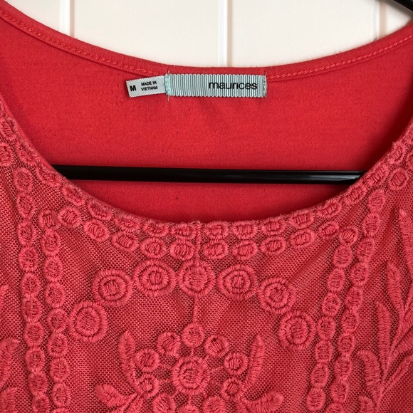 Maurice’s Coral Pink Tank Top Medium - Picture 2 of 5